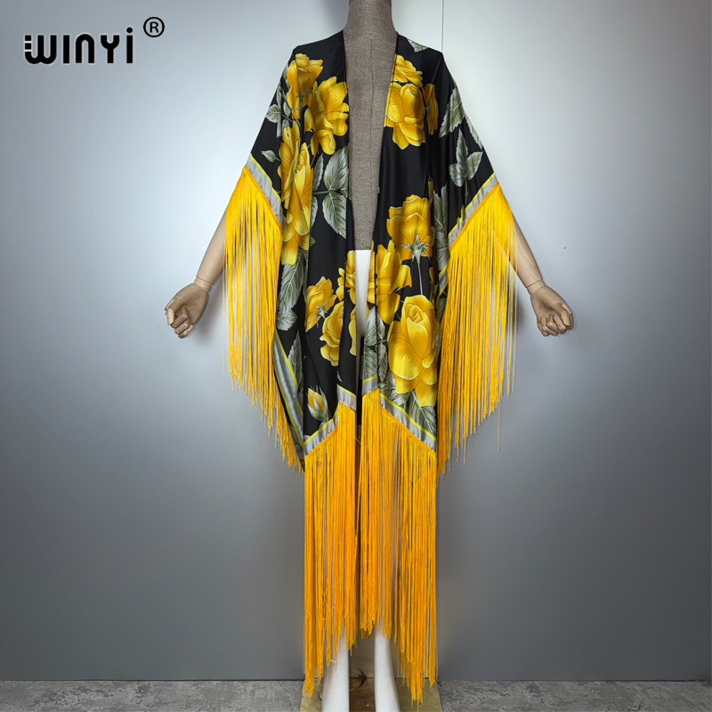 Cover Up Kaftan - WINYI Afrika Kimono Cover-ups Bohemian Print